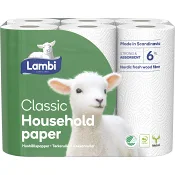 Hushållspapper Classic 6-p Lambi.