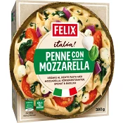 Penne con mozzarella Fryst 380g Felix.