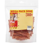 Kompletteringsfoder Hund Paw Chicken Sticks Mega Pack 500g Chrisco.