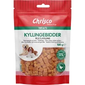 Kompletteringsfoder Hund Kycklingbitar 100g Chrisco.