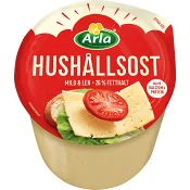 Hushållsost mild 26% ca 2,2kg Arla.