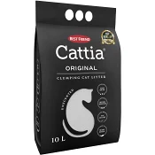 Kattströ Vit Klumbildande 10l Cattia.