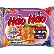 Snabbnudlar Hao Hao Crispy chili 75g Acecook.
