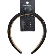 Diadem Svart Med Glitter 1st Choise By Heart.