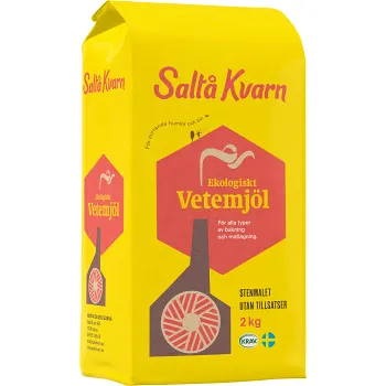 Vetemjöl 2kg KRAV Saltå kvarn.