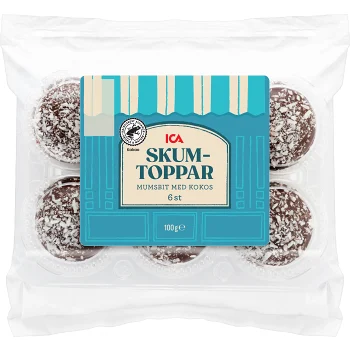 Skumtoppar Kokos 6-p 100g ICA.