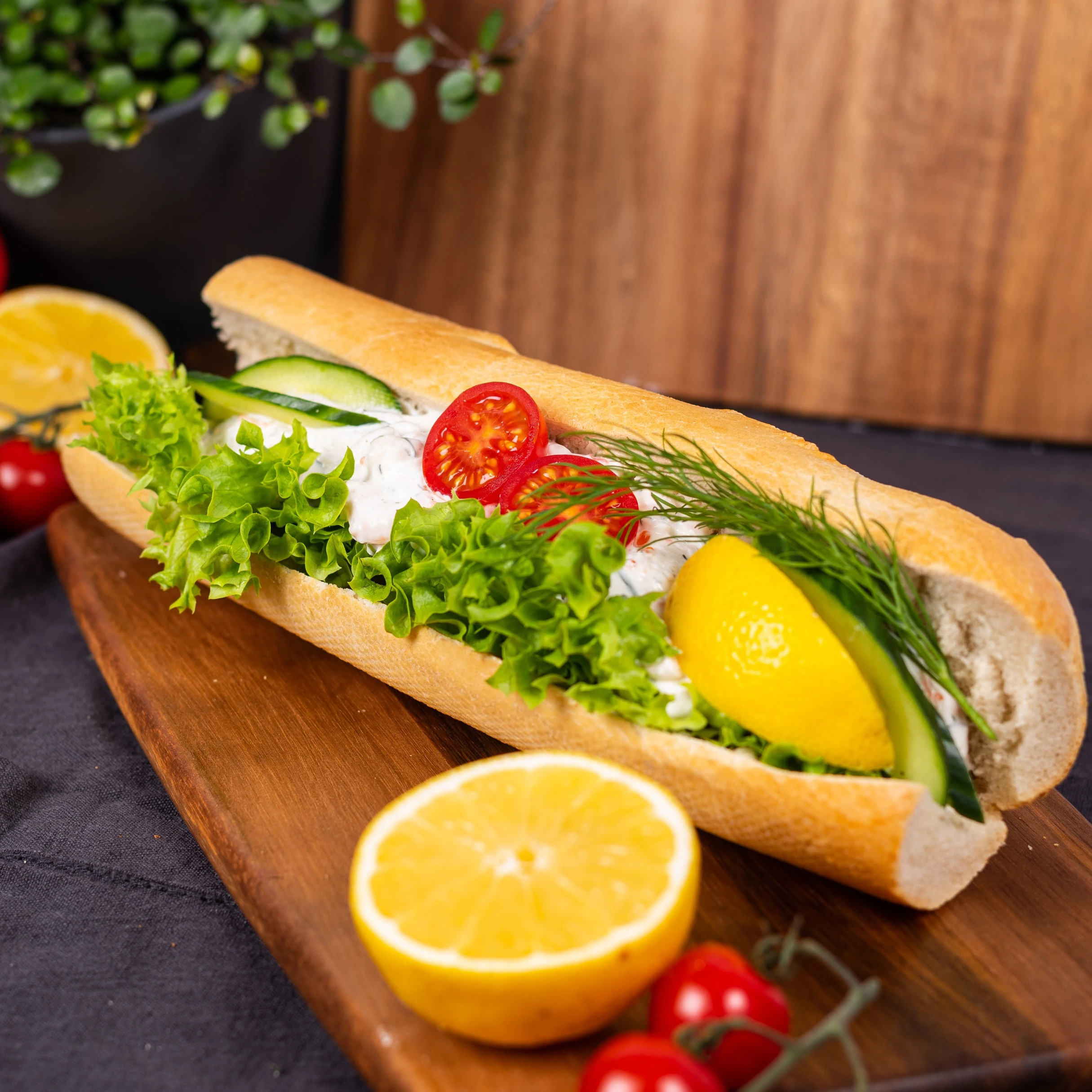 Baguette med skagenröra