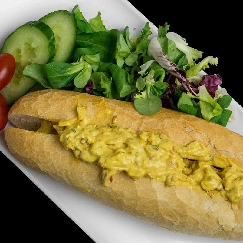 Baguette kyckling curry