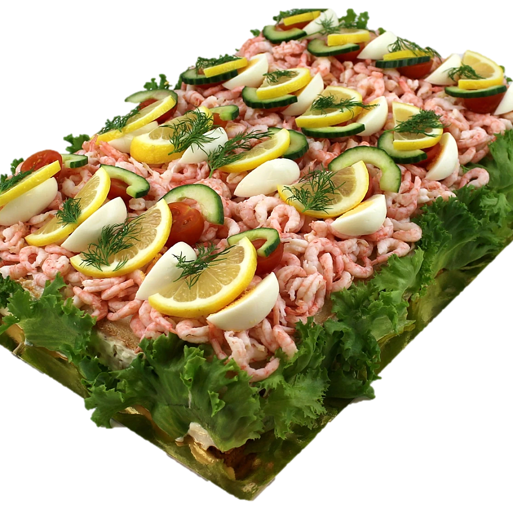 Smörgåstårta med räkor