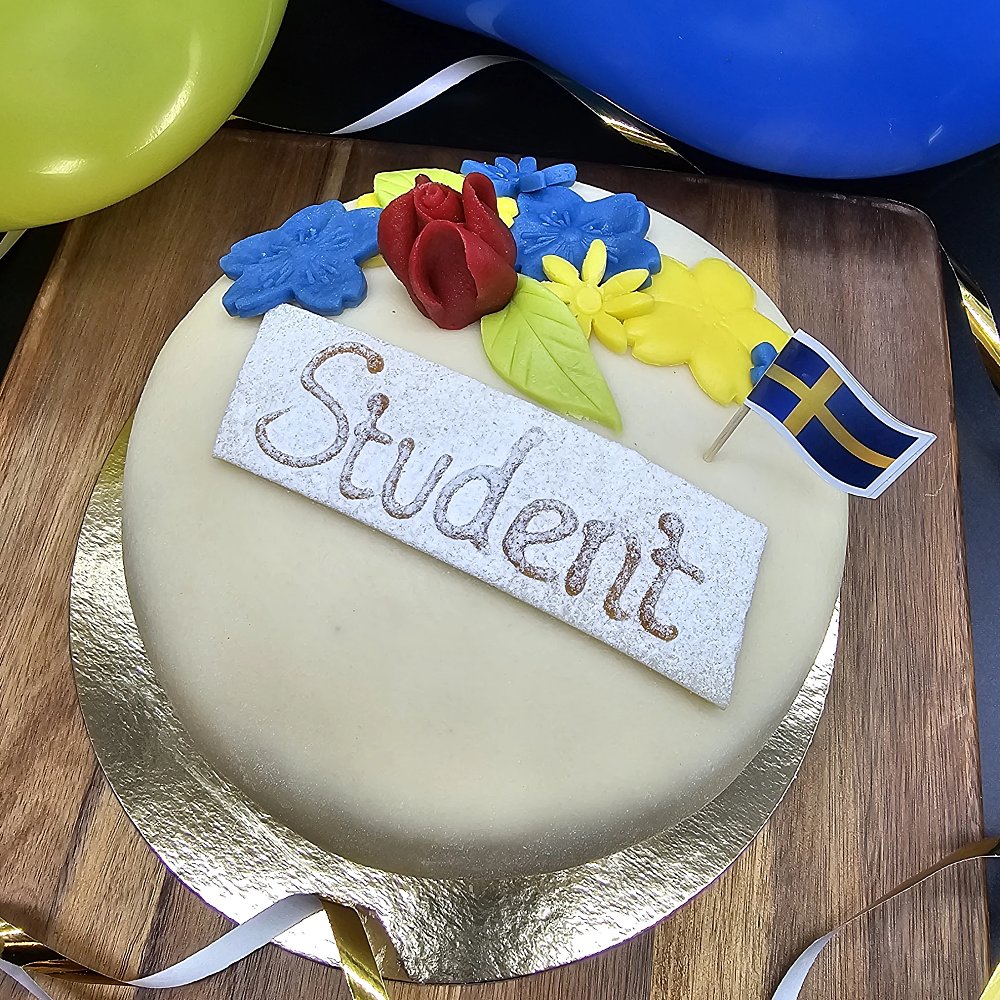 Studenttårta extra dekoration - Flagga tandpetare
