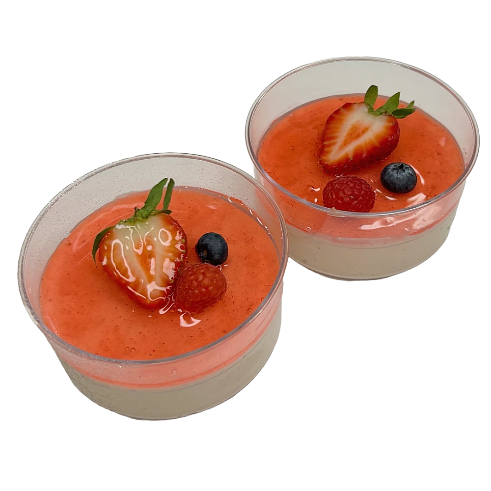 Jordgubbspannacotta 2-pack