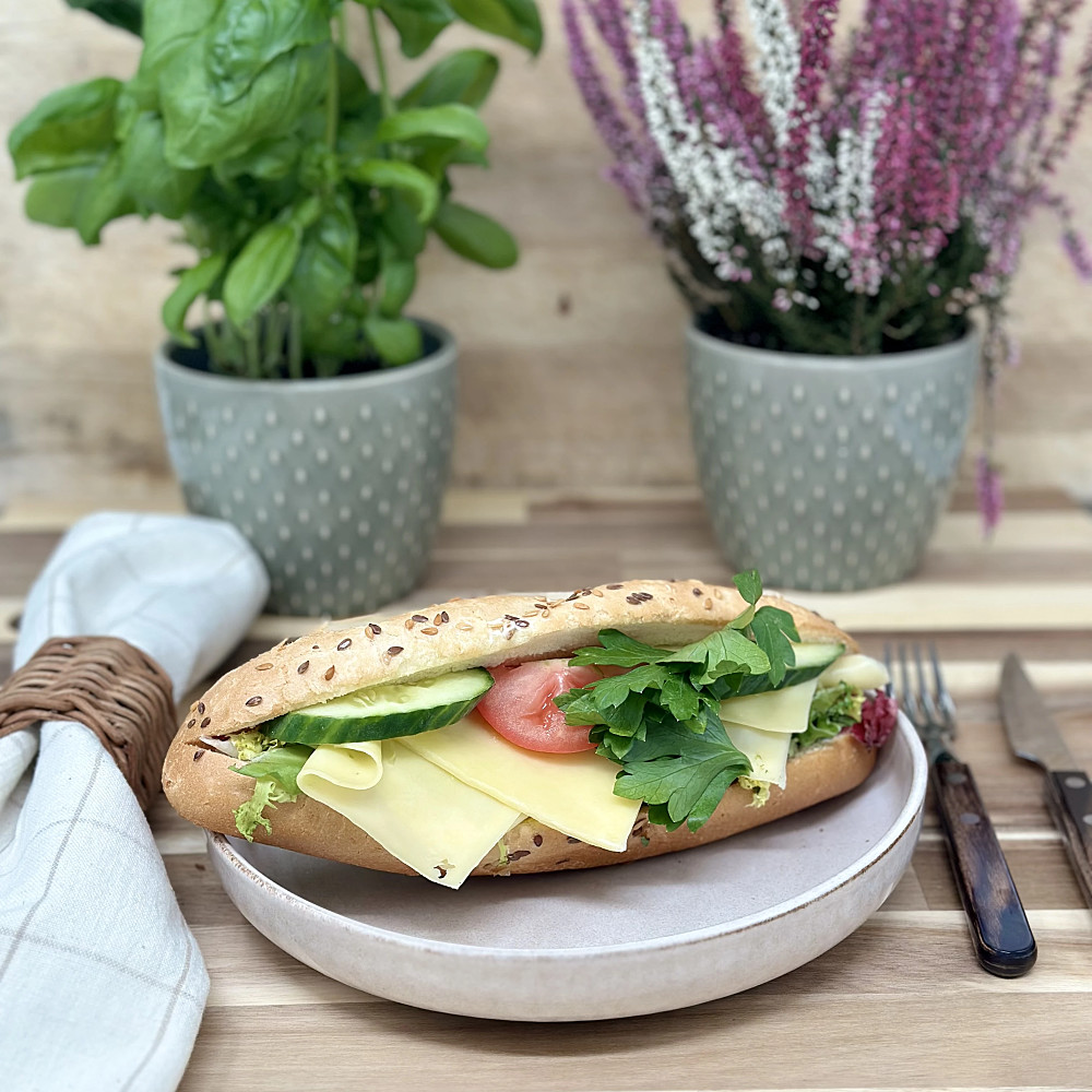 Baguette med ost