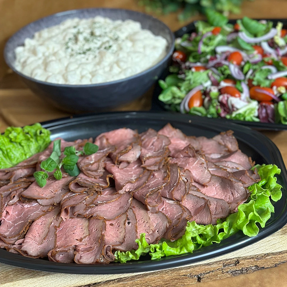 Rostbiff med potatissallad buffé