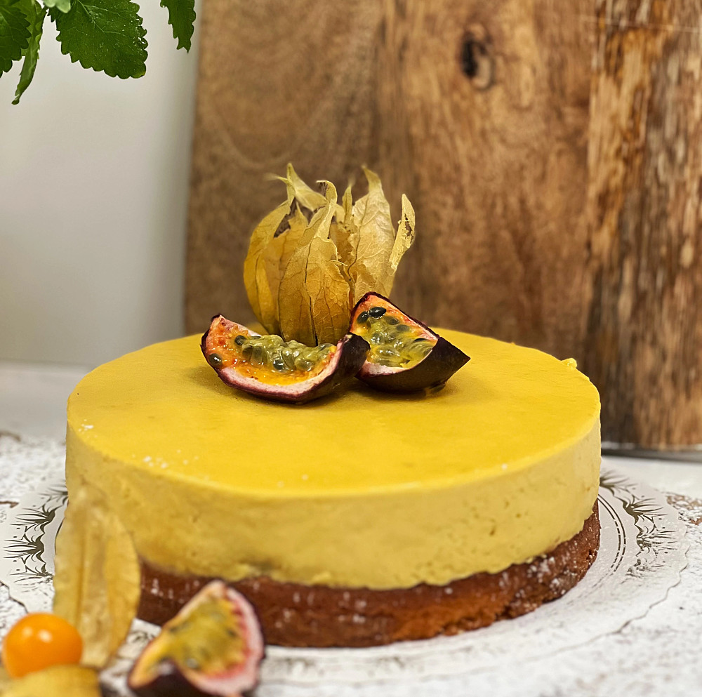 Moussetårta mango passion