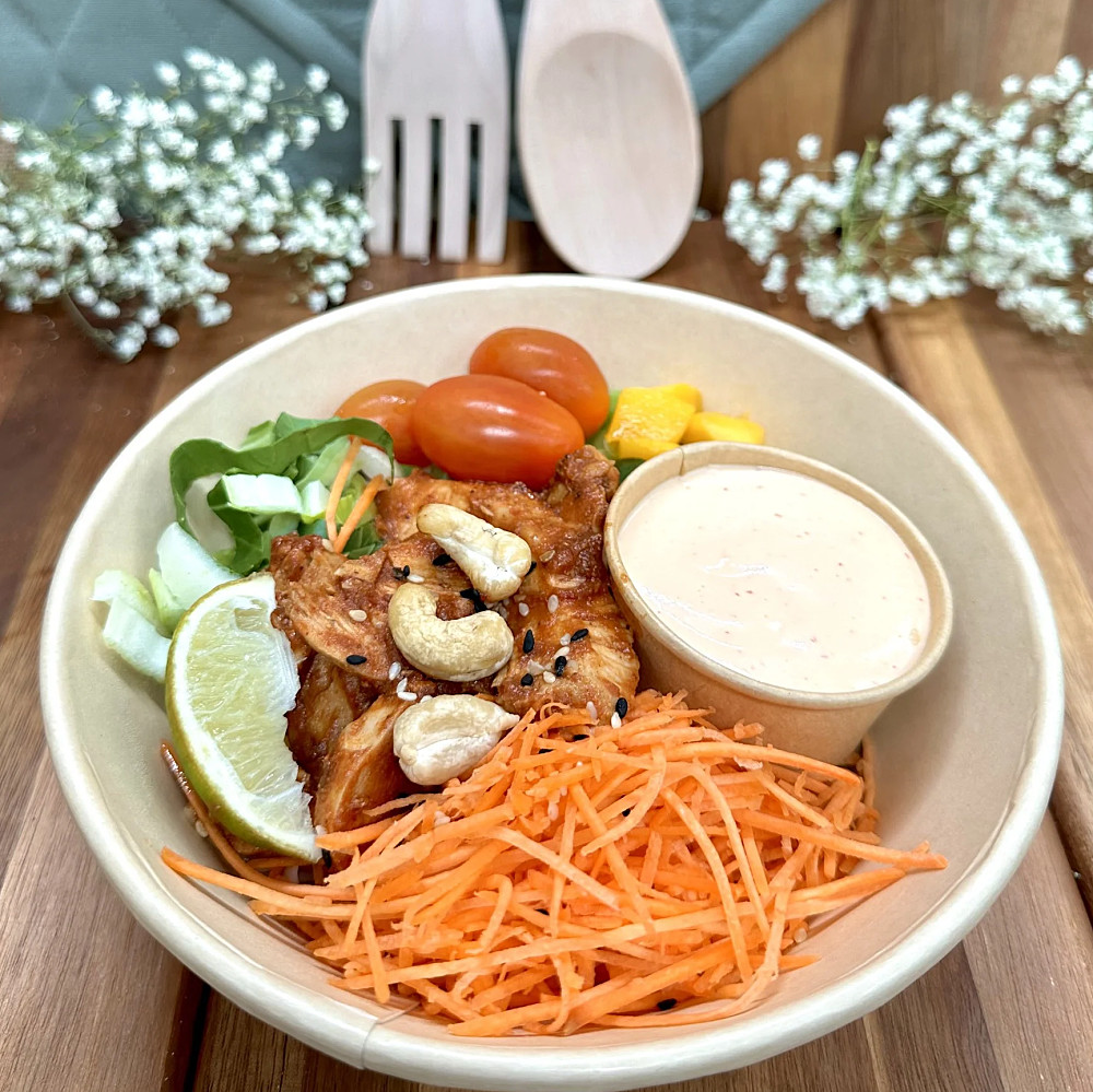 Nudelsallad med kyckling
