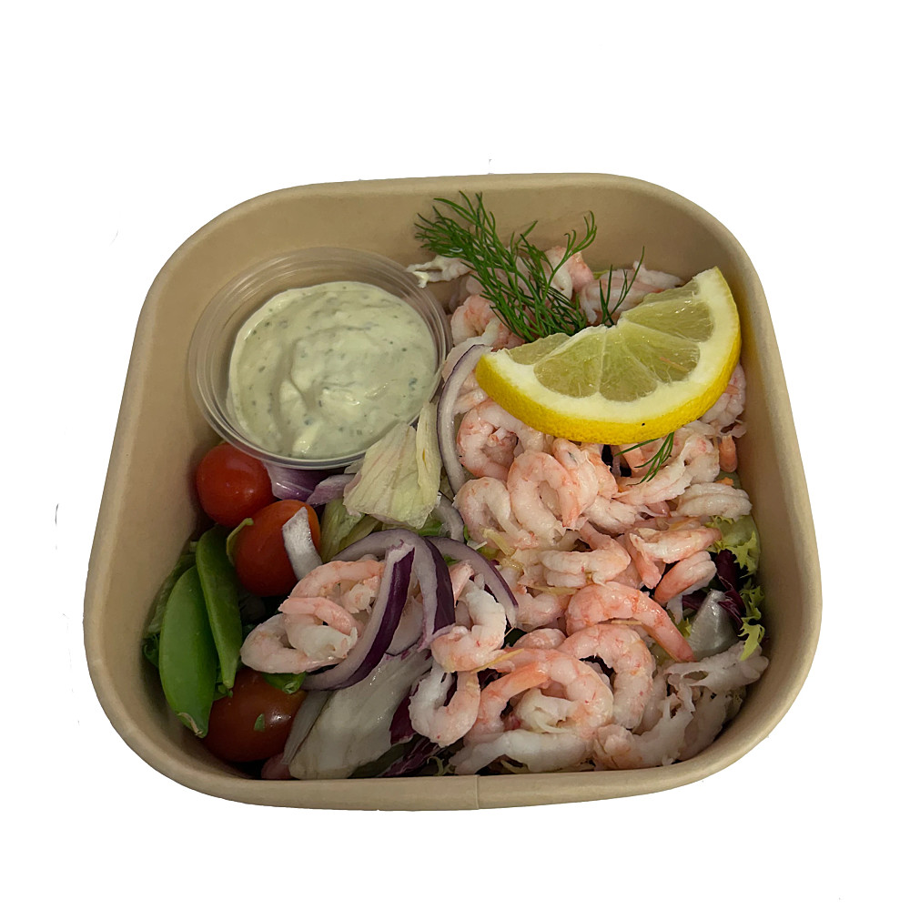 Räksallad med havreris