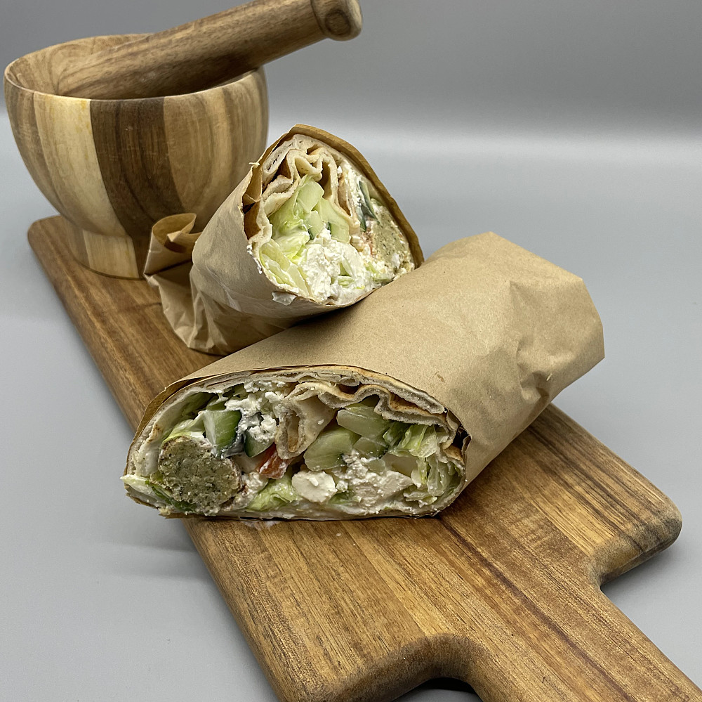 Wrap med falafel