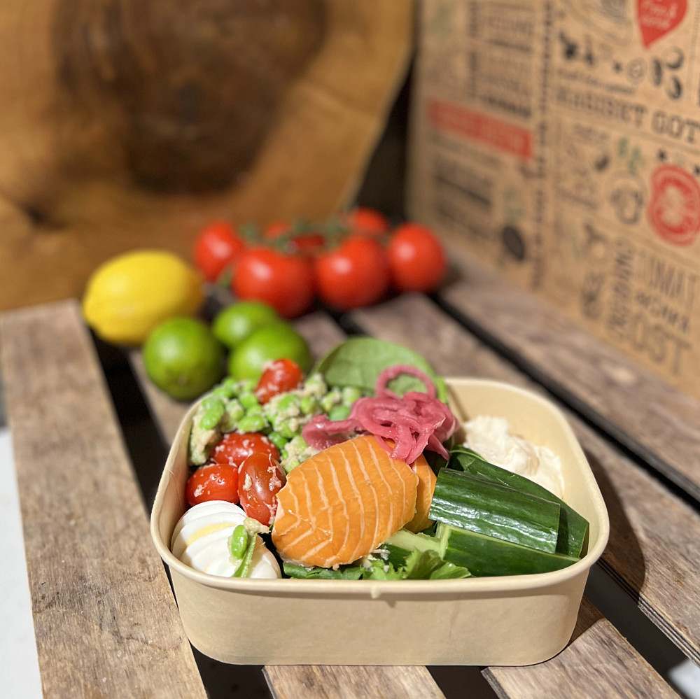 Varmrökt Laxsallad