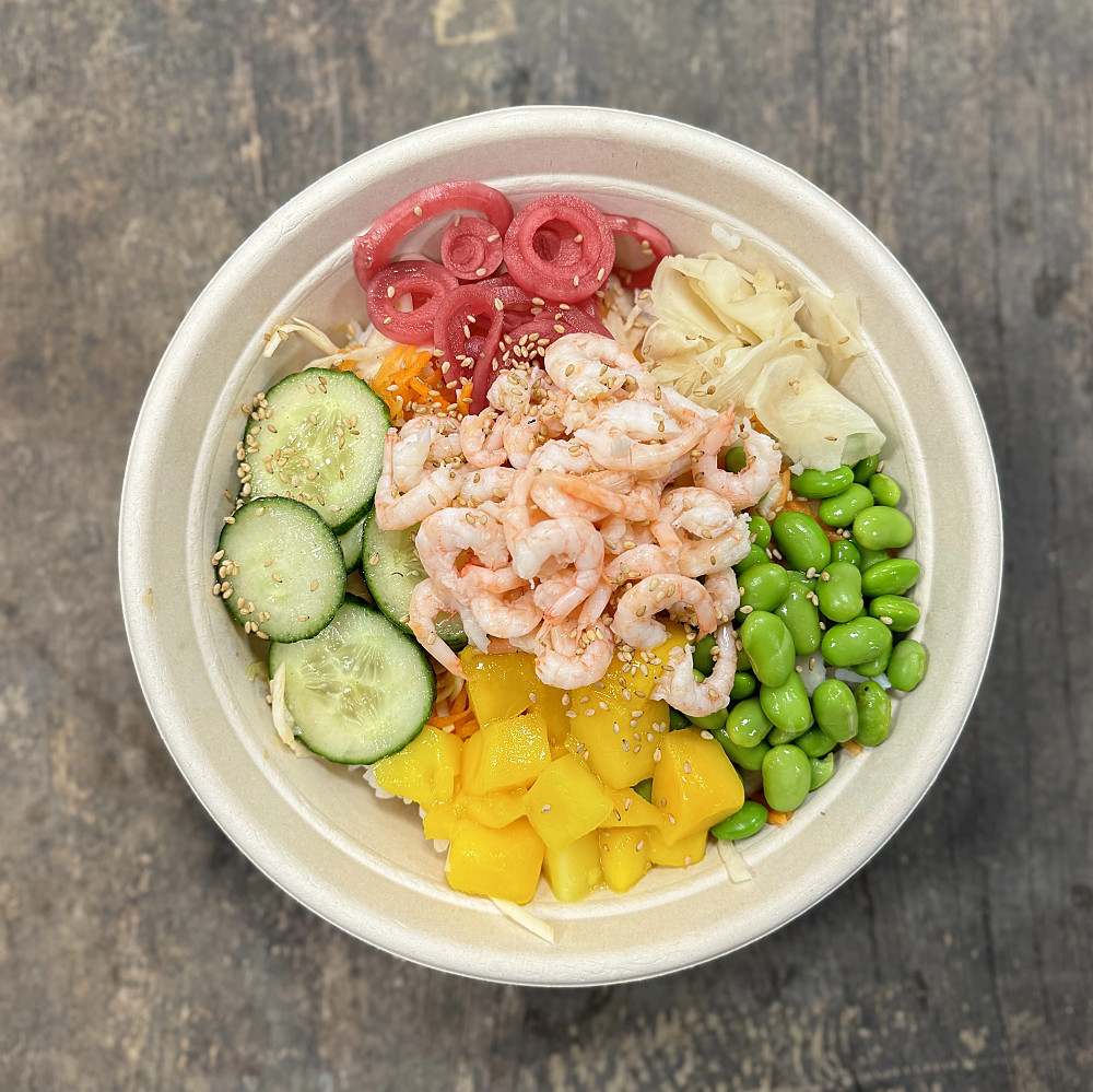 Poké bowl med räkor