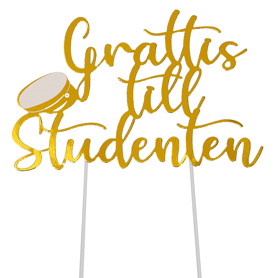 Studentskylt Caketopper