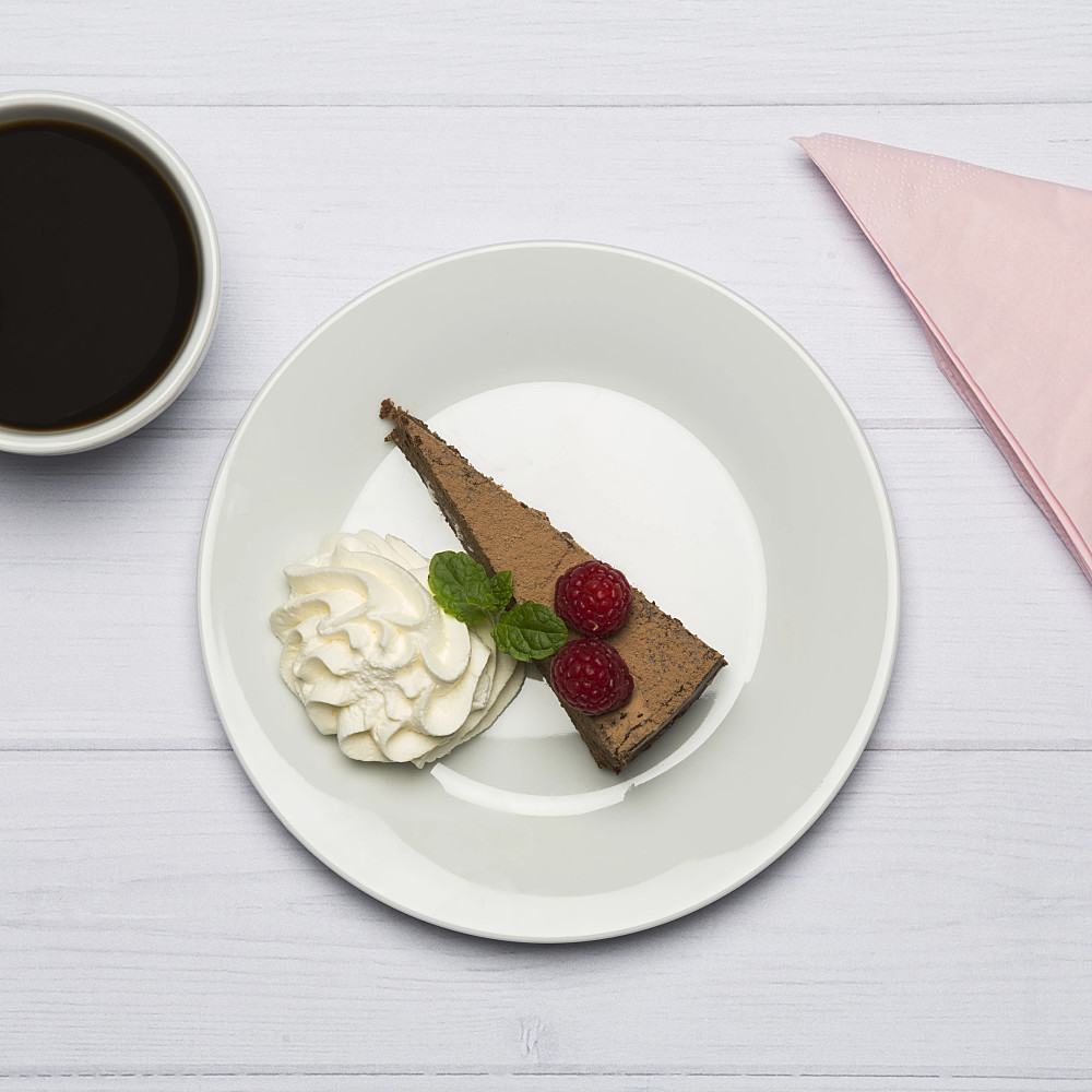 Kladdkaka med grädde