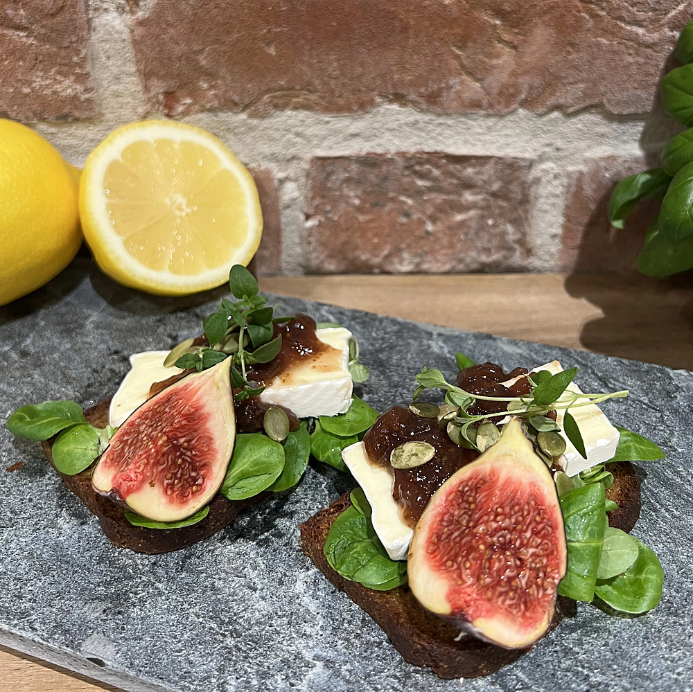 Smörrebröd brie & Fikon