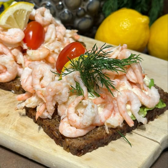 Räksmörgås råg | Catering ICA Kvantum Klockaretorpet