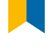 En flagga med två fält.