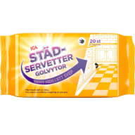 ICA städservetter för golvytor i plastförpackning.
