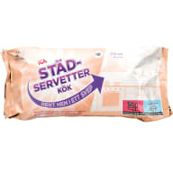 ICA städservetter för kök i plastsförpackning.