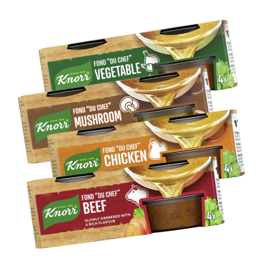 Knorr fond du chef förpackningar.