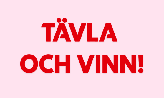 Rosa bakgrund med texten: 