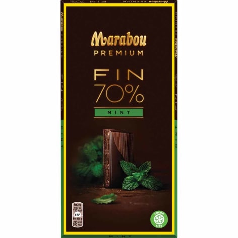 Förpackningen Marabou Premium mint.