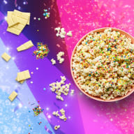 Popcorn med choklad.