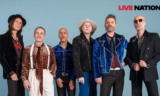 Alla medlemmarna i The Ark poserar för en tävling som ICA har tillsammans med Live Nation där man kan vinna biljetter till en av The Arks spelningar sommaren 2026. Tävlingen är öppen för alla som är stammis på ICA.