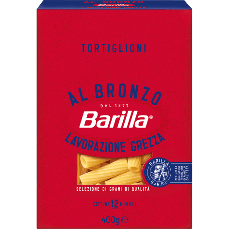 Förpackningen Barilla Al Bronzo pasta