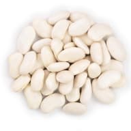 Vita bönor i en cirkel