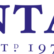 En logotyp med texten 