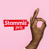 En hand gör en gest mot texten 