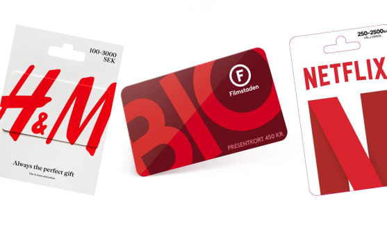 Presentkort till Filmstaden bio och Netflix