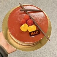 Moussetårta choklad & hallon
