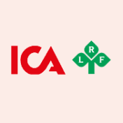 En logotyp med text och en symbol.