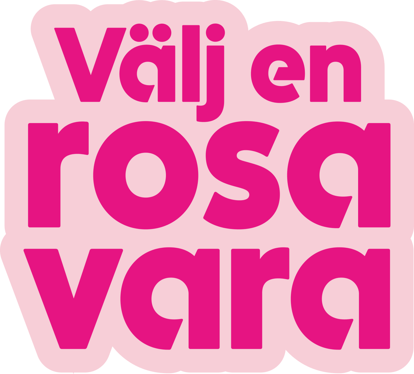 Ordbild "Välj en rosa vara" för Rosa bandet kampanj