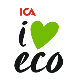 ICA I love eco logga.