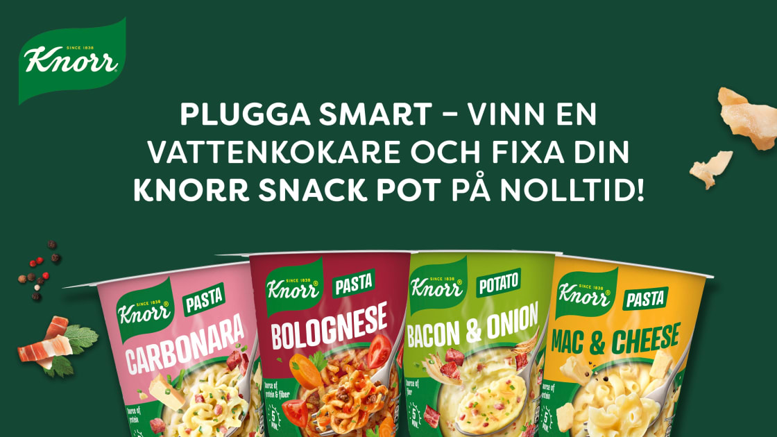 En gul bakgrund med kebabtallrik, kebabrulle, kebabdollars och Schysst Käks logga med en rosa text i mitten som lyder 