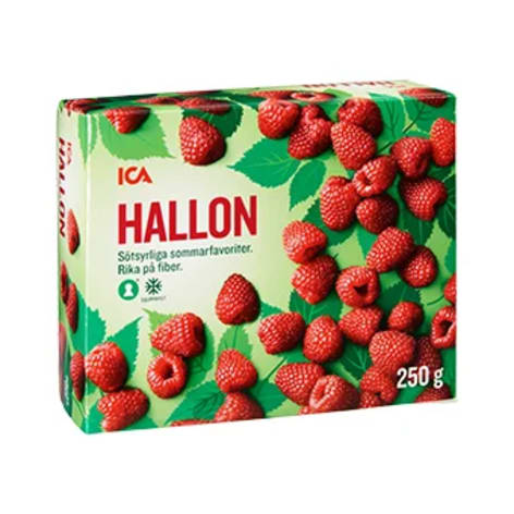 ICA Frysta hallon.