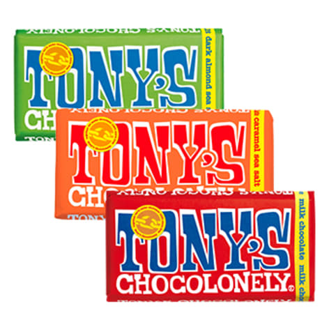 Tre chokladkakor med texten