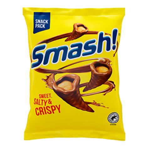 Förpackningspåse med chokladgodiset Smash.