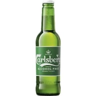 Flaska med Carlsberg alkoholfritt öl.