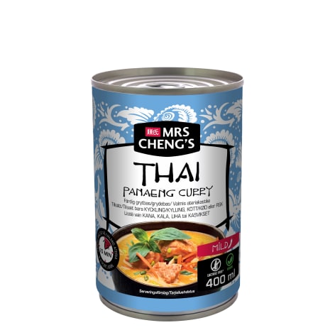 Bild på en förpackning med Mrs Cheng´s Panaeng
